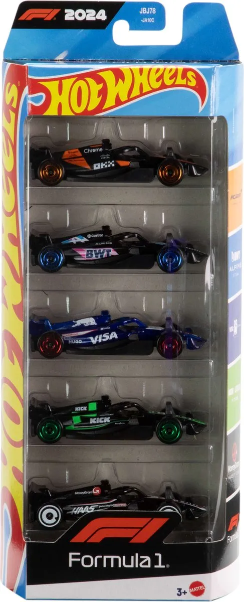 Hot Wheels F1 Racing Team 5 Autoset JGF58