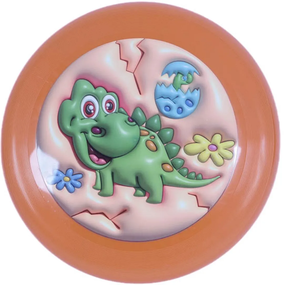 PIA Soft Toys 3D Dinosaurus Frisbees - 3 Stuks 28cm - Blauw/Oranje/ Groen