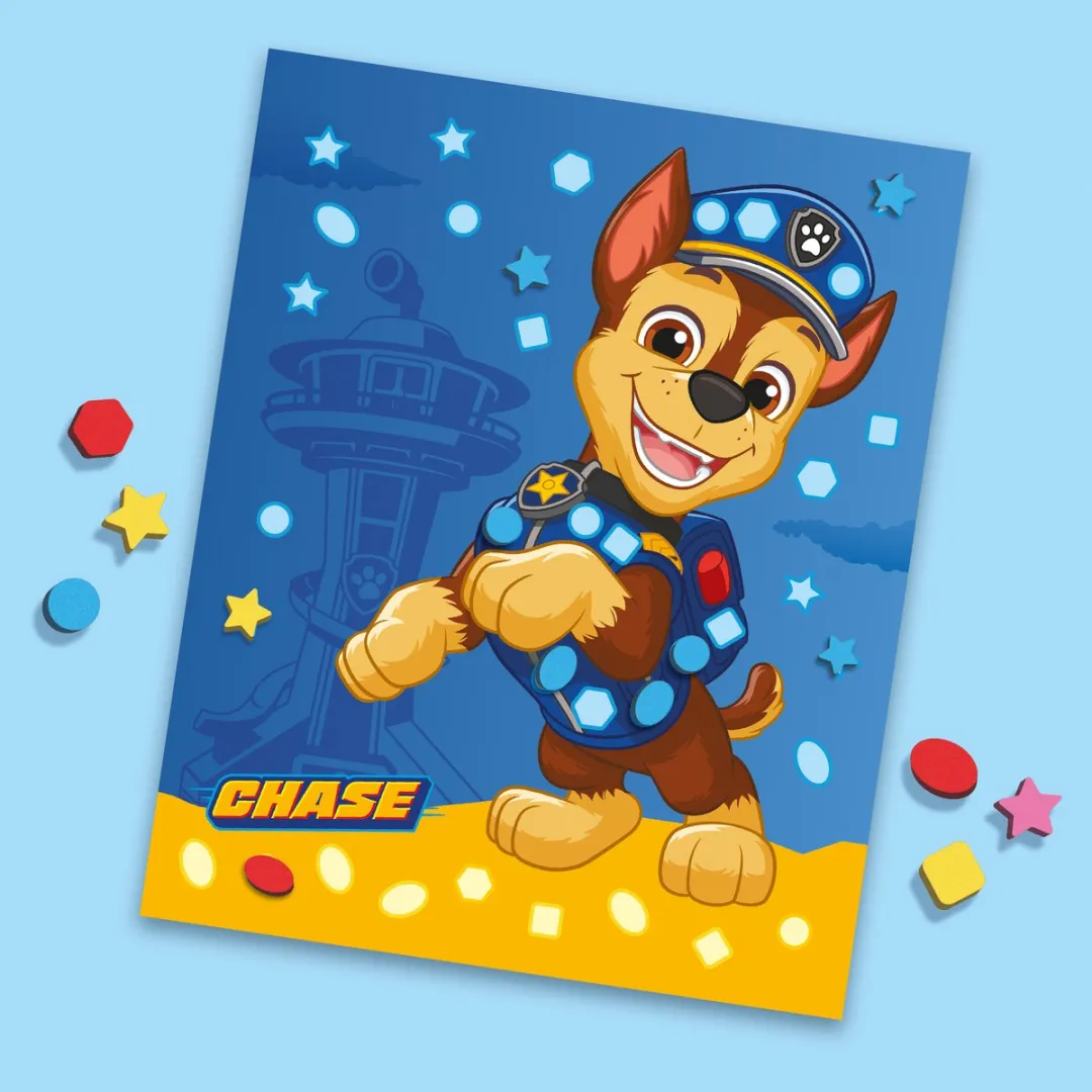 SES Creative Paw Patrol Knutselset Mozaïekbladen - 4 Stuks