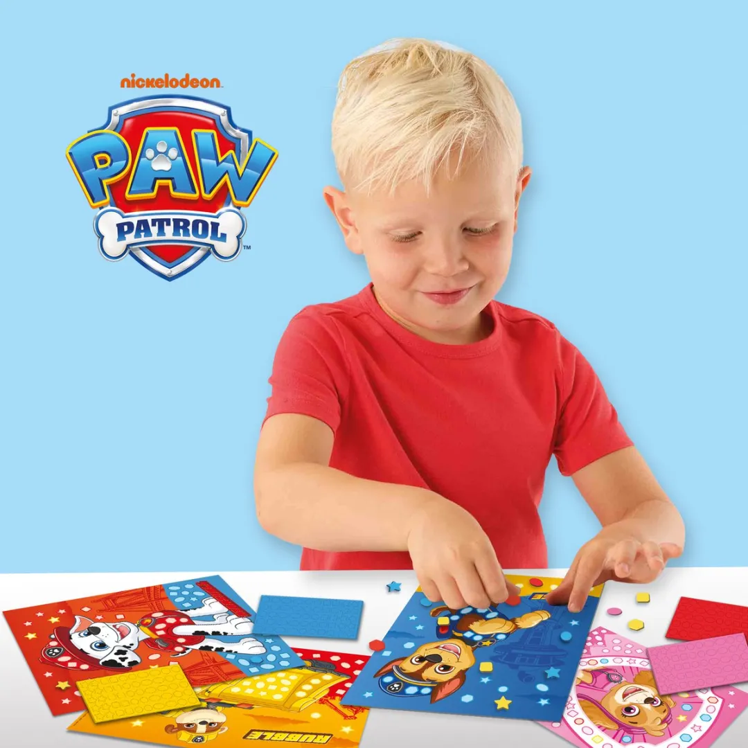 SES Creative Paw Patrol Knutselset Mozaïekbladen - 4 Stuks