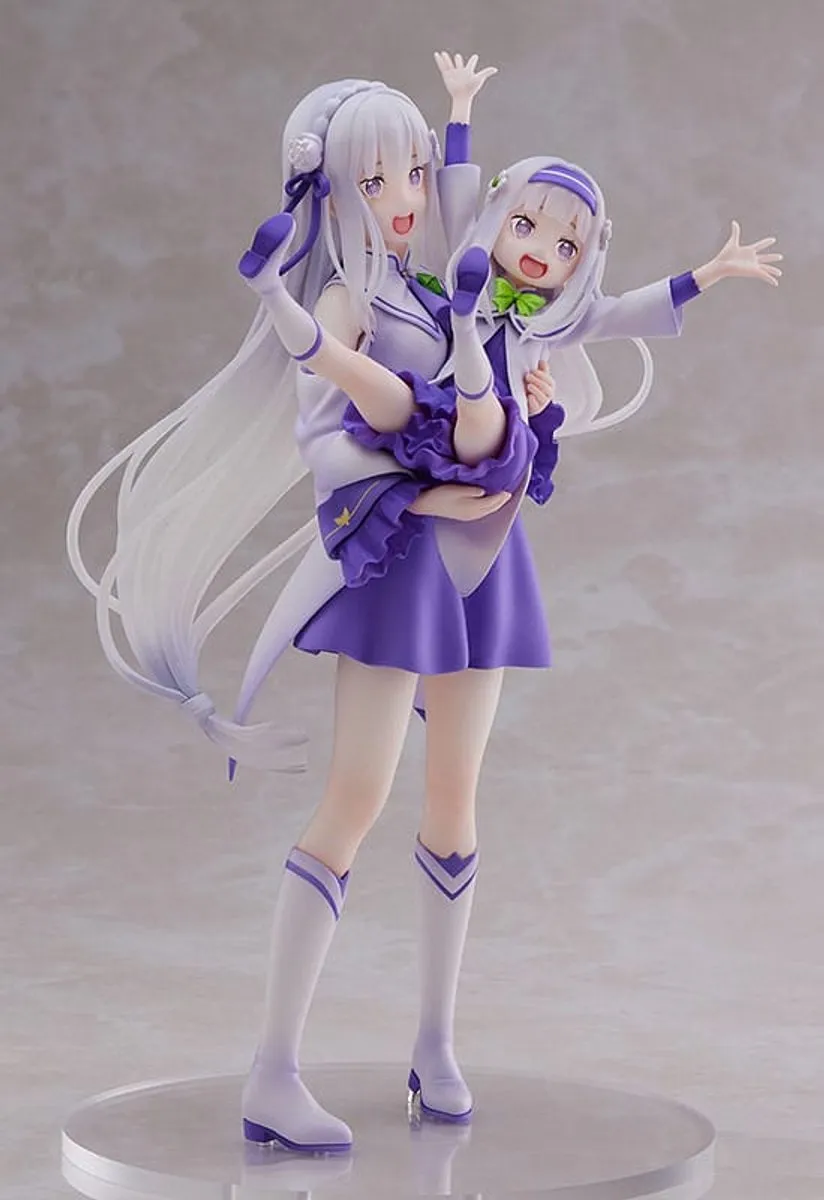 Sega Re:Zero Emilia & Childhood 1/7 PVC Statue 24cm - Multicolor