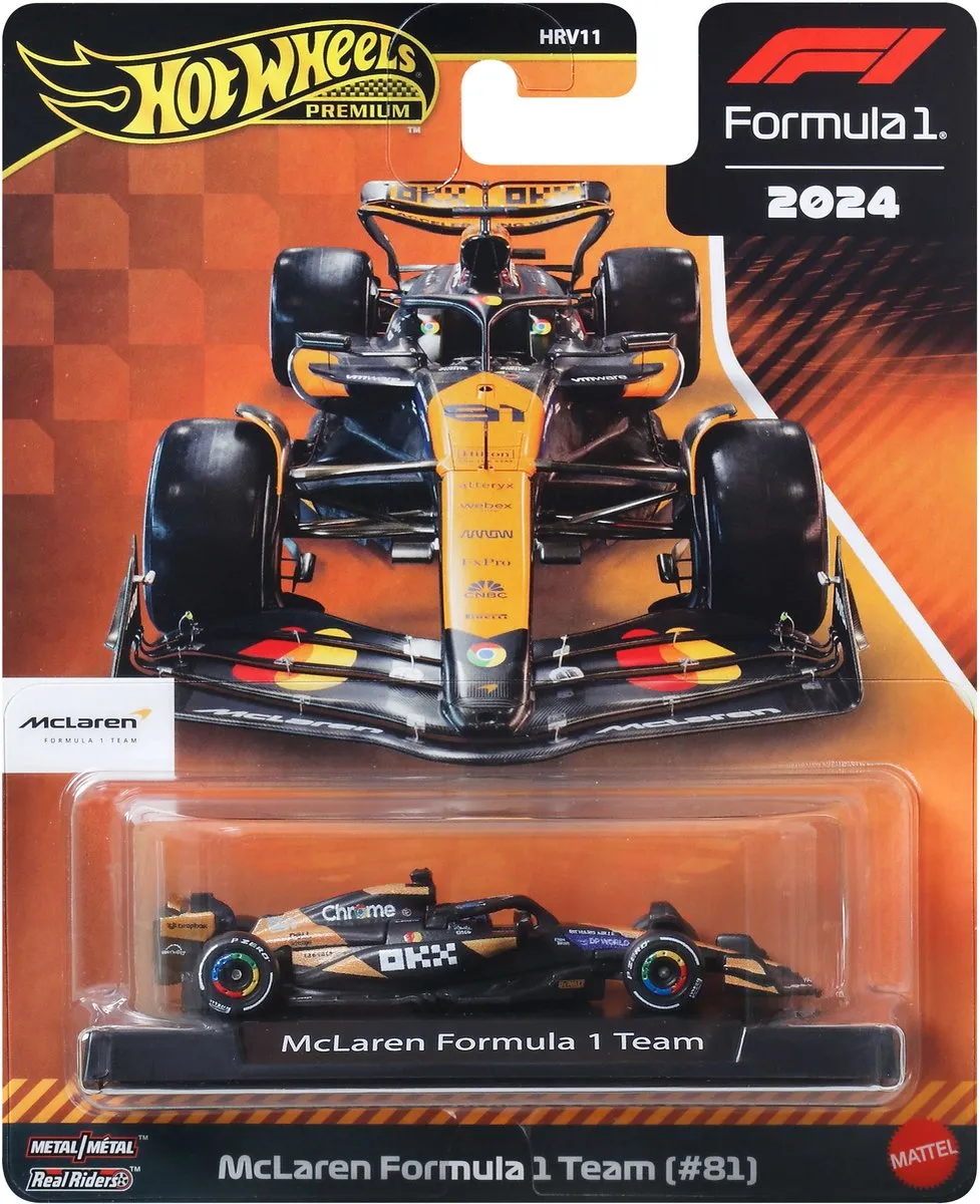 Hot Wheels Premium Formule 1 Oscar Piastri McLaren JBM25