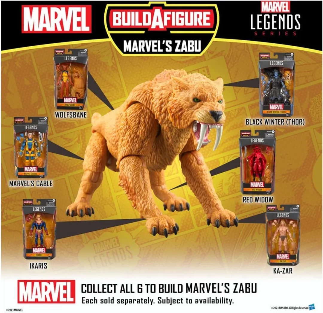 Marvel Legends Cable met Zabu - HASF9078 - 15cm - Multicolor