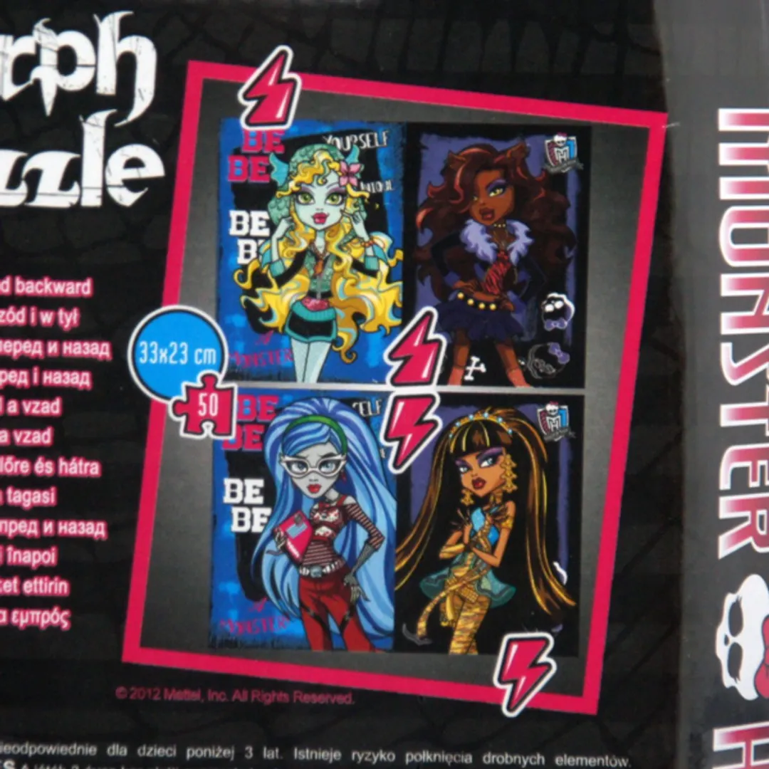 Trefl 3D Morph Monster High Puzzel 50 Stuks - Roze/Zwart