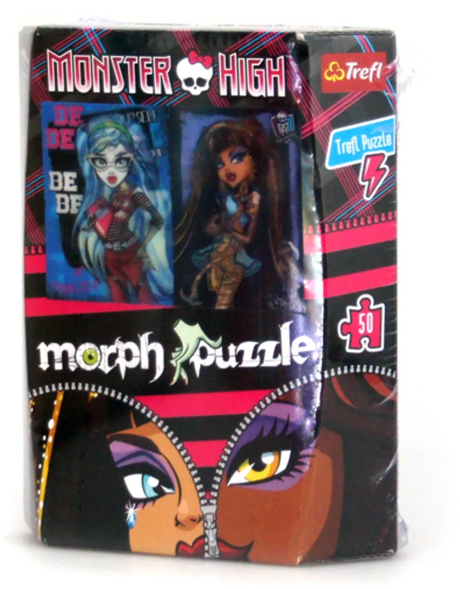 Trefl 3D Morph Monster High Puzzel 50 Stuks - Roze/Zwart