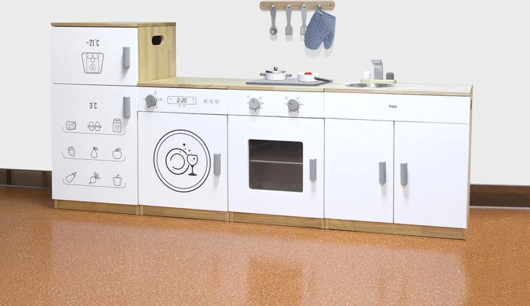 Vigatoys Houten Afwasmachine - Wit