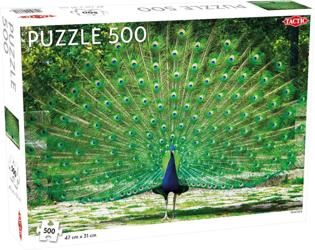 Tactic Peacock Puzzel 500 Stuks