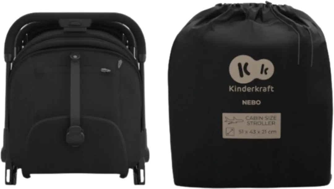 KinderKraft Nebo Black Buggy - 4 Wielen