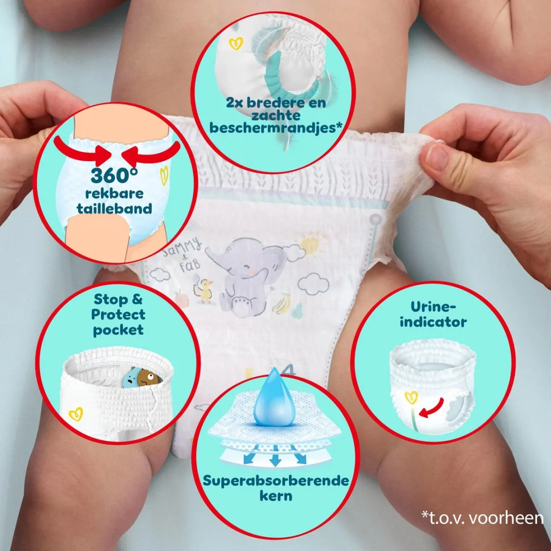 Pampers Premium Protection Pants Maat 4 - 76 Stuks