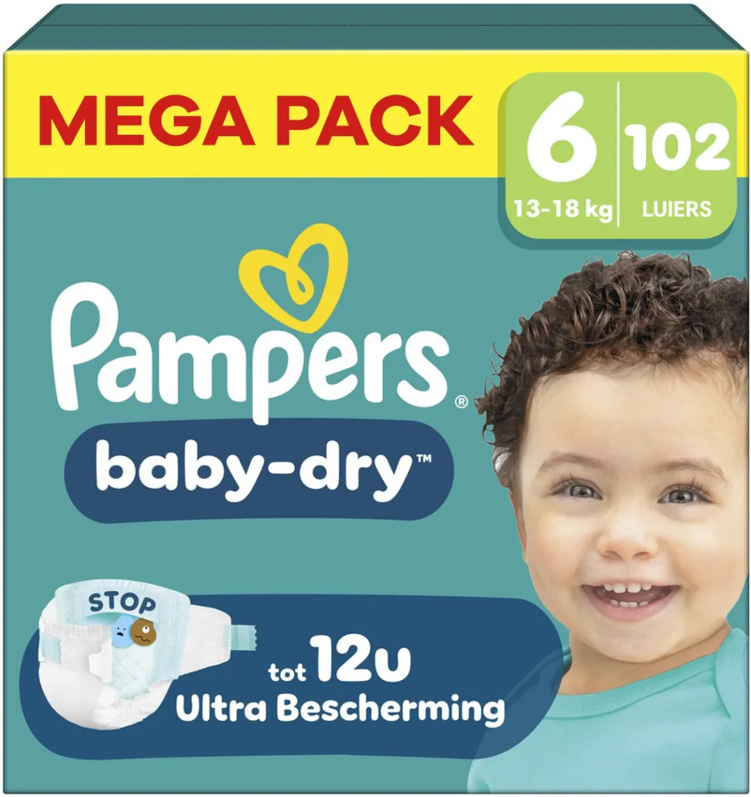 Pampers Baby Dry Maat 6 Mega Pack