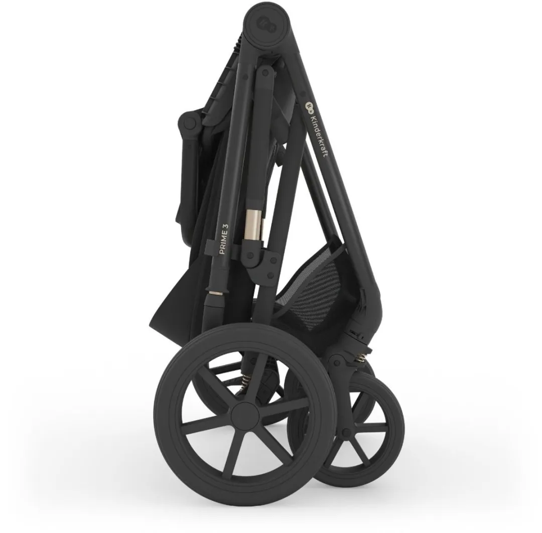 KinderKraft Prime3 PRO Kinderwagen - All-terrain - 4 Wielen - Venezian Black