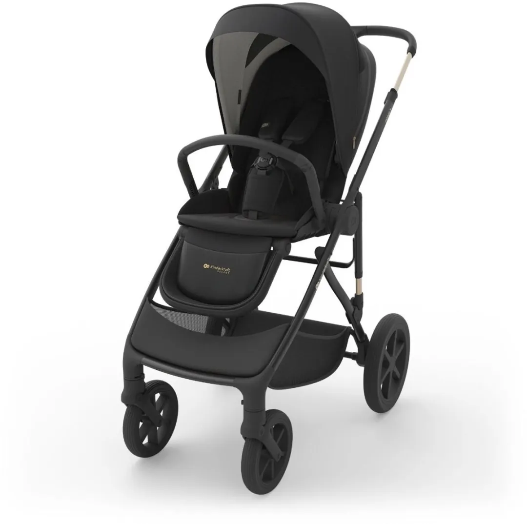 KinderKraft Prime3 PRO Kinderwagen - All-terrain - 4 Wielen - Venezian Black