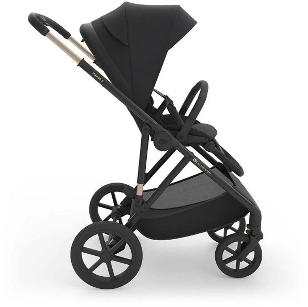 KinderKraft Prime3 PRO 3-in-1 Kinderwagen - All-terrain - Venezian Black