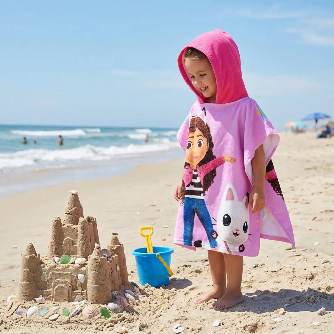 Disney Gabby's Poppenhuis Badponcho - 50x100cm - Multi Colour