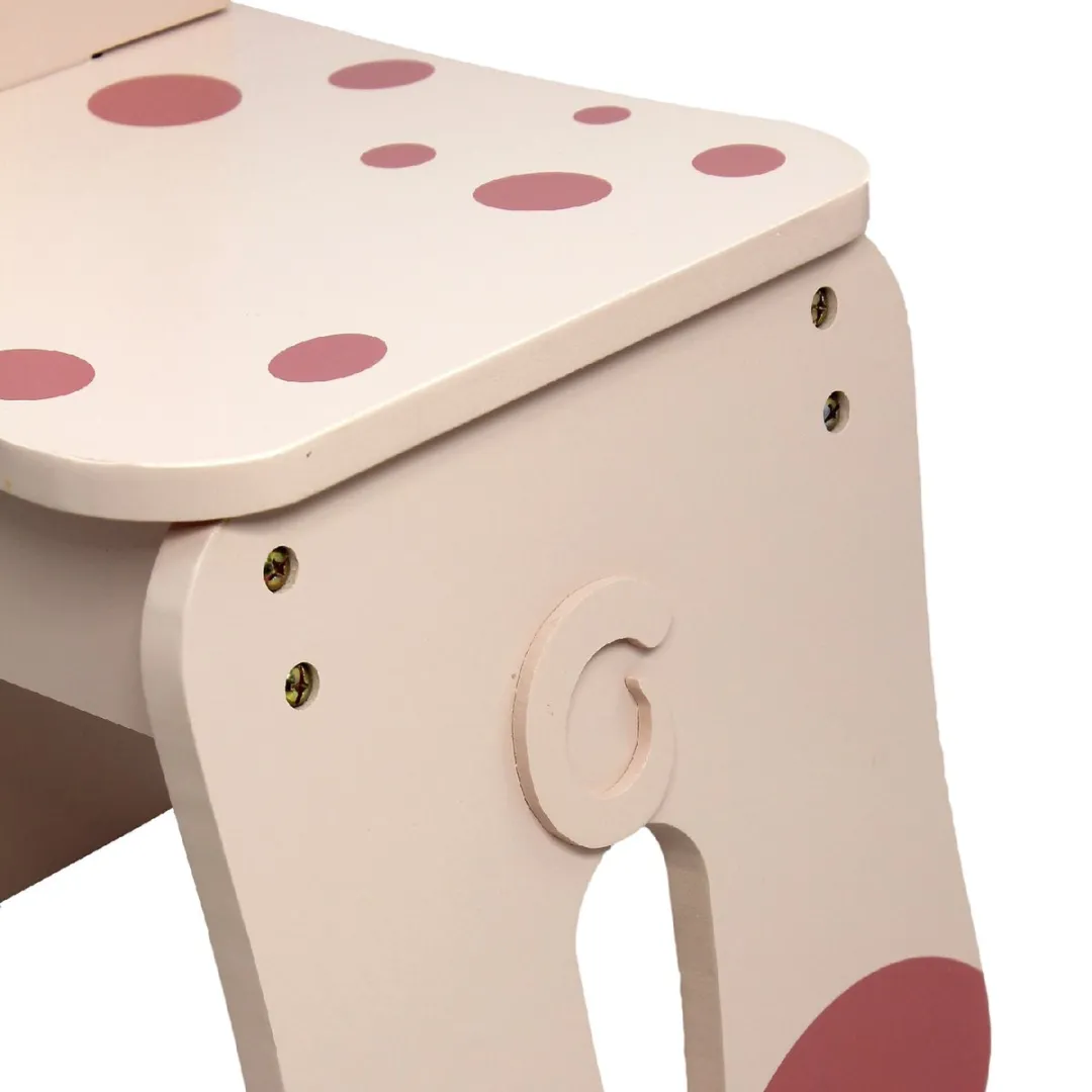 Teamson Kids Houten Stoel Varken Roze
