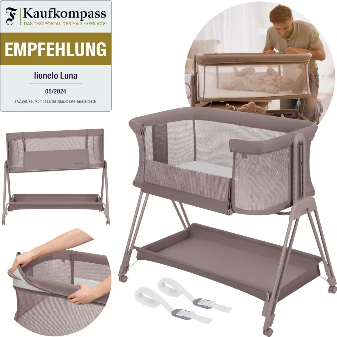 Lionelo Luna 2-in-1 Babybedje & Co-Sleeper 9kg