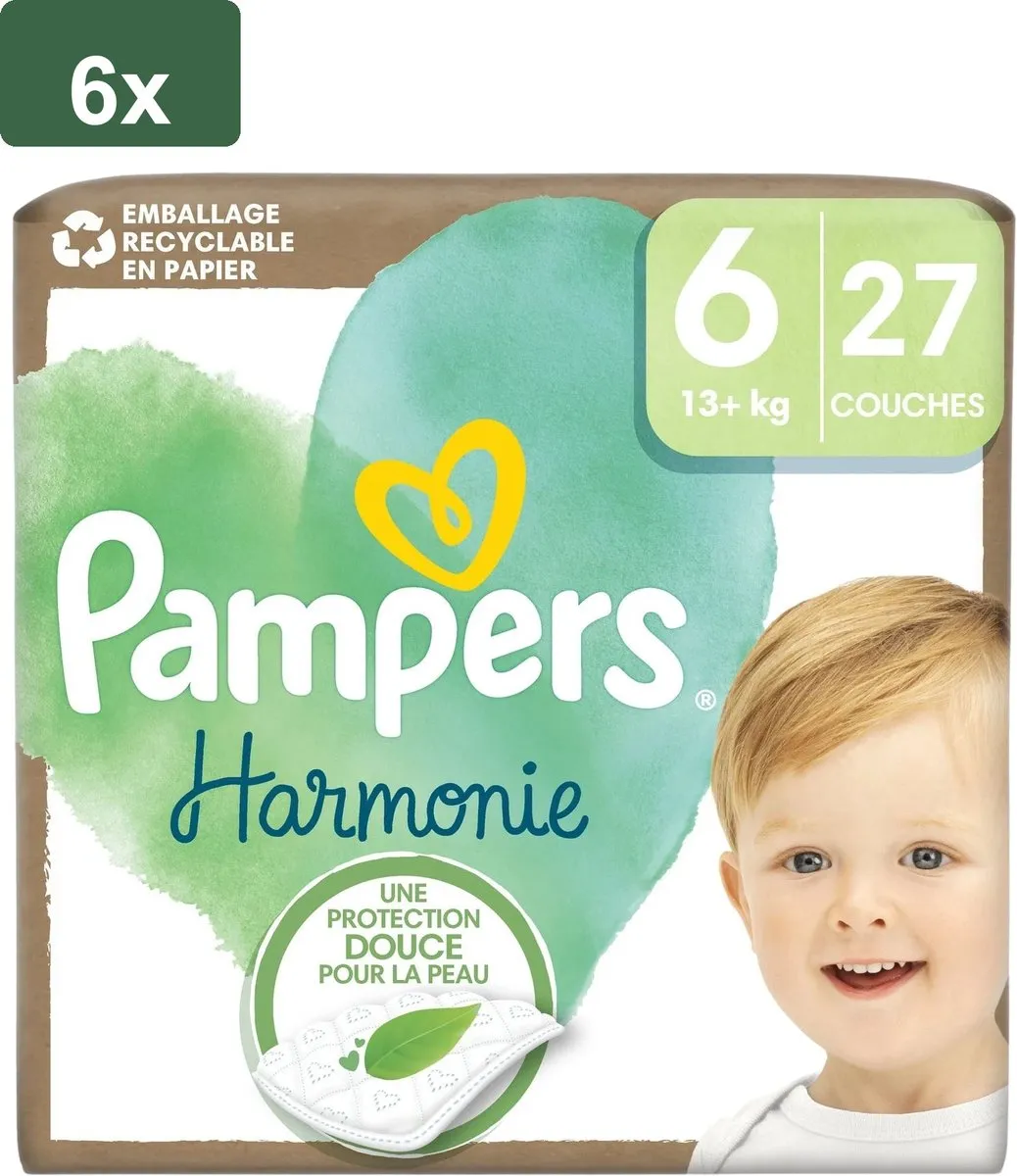 Pampers Harmonie Luiers Maat 6 162 Stuks