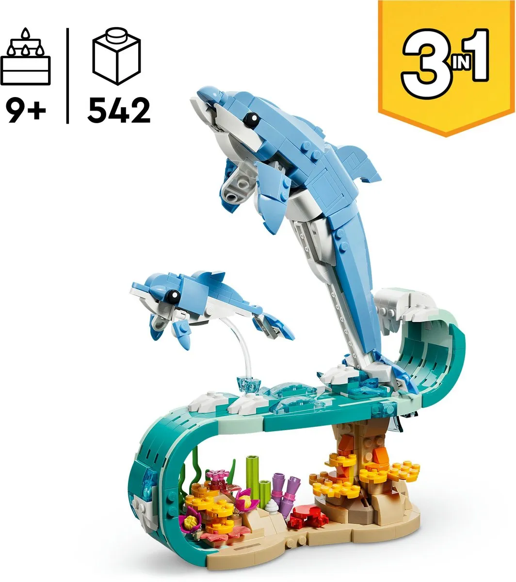 LEGO Creator 3in1 Zeedieren 31385 - Multicolor - afbeelding 6 van 6