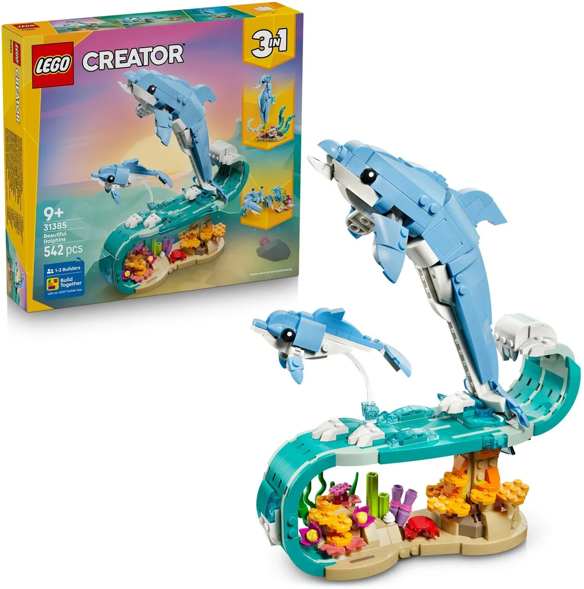 LEGO Creator 3in1 Zeedieren 31385 - Multicolor