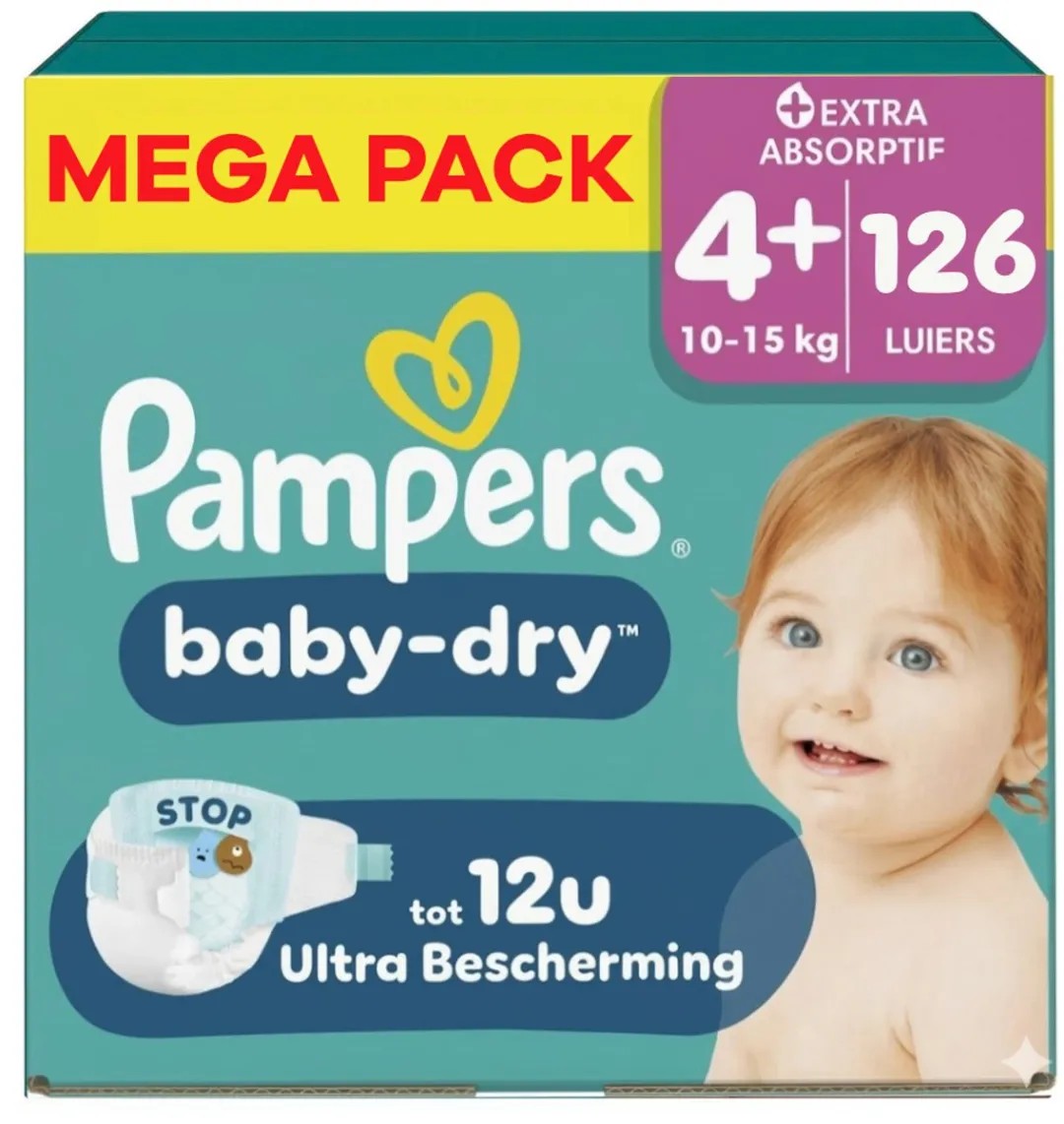 Pampers Baby Dry Maat 4+