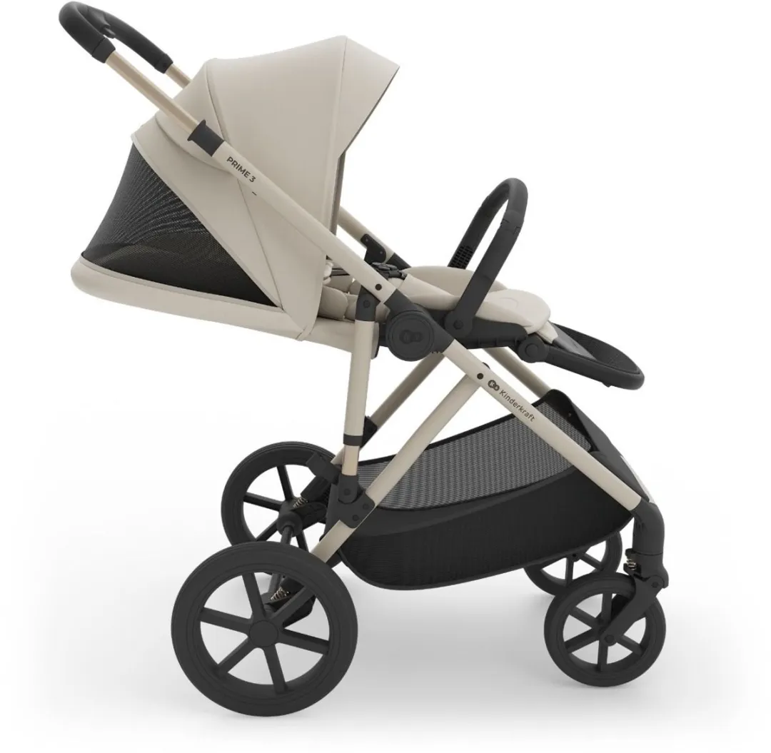 KinderKraft Prime3 PRO Kinderwagen - All-terrain Sand Dune