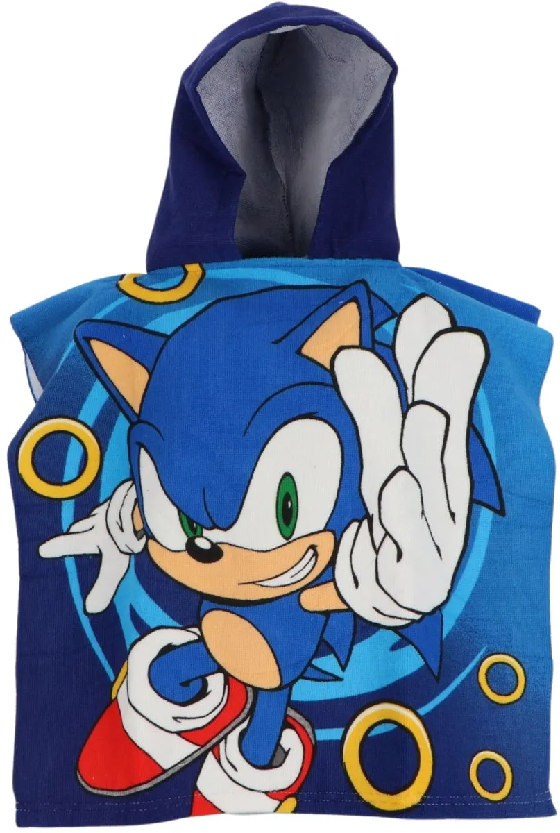 Disney Sonic Poncho - One Size - Multi Colour