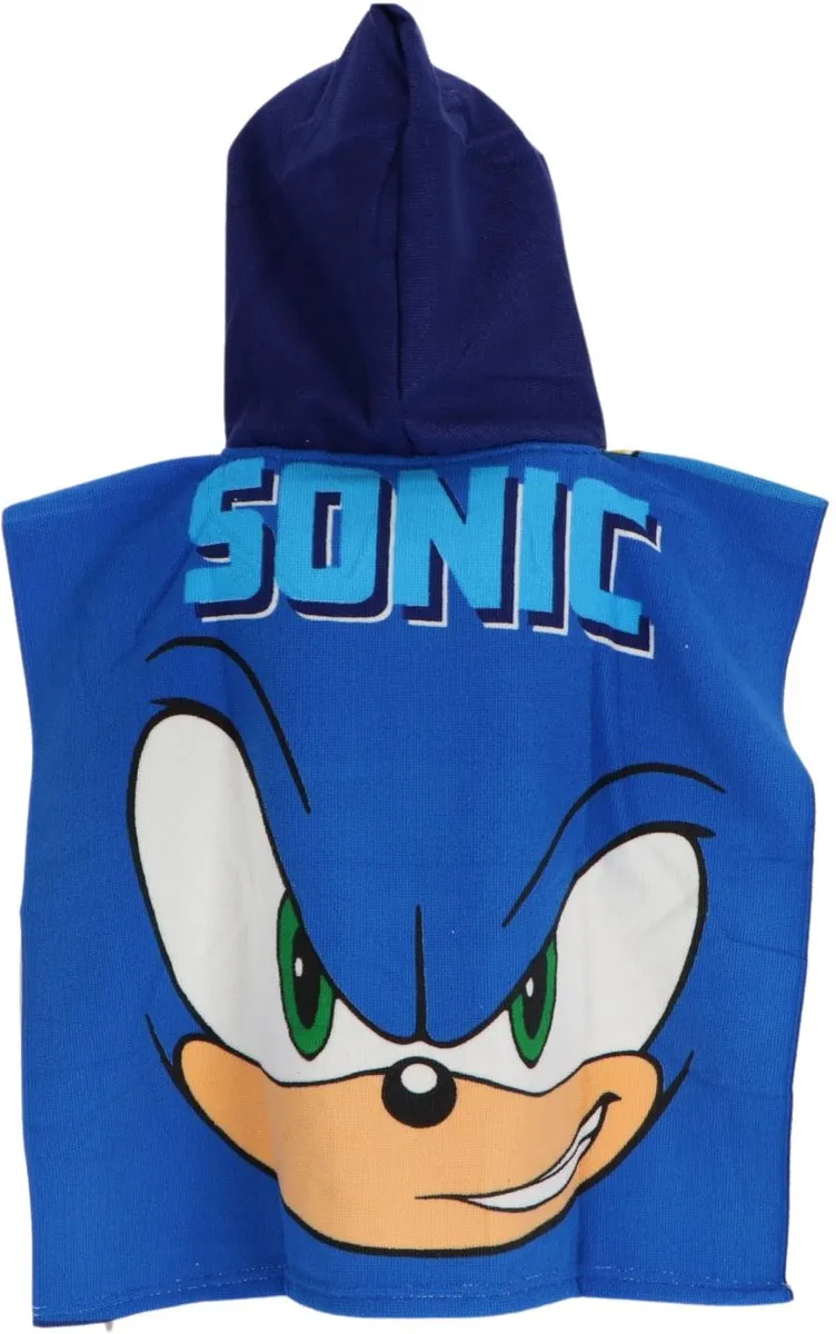 Disney Sonic Poncho - One Size - Multi Colour