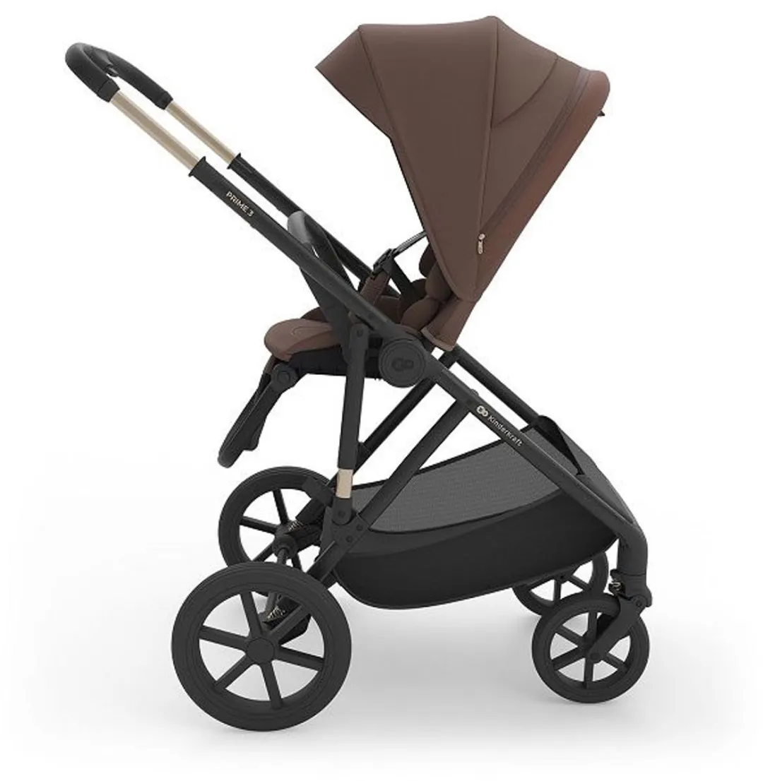 KinderKraft Prime3 PRO 3-in-1 Kinderwagen - All-terrain - Velvet Mocca