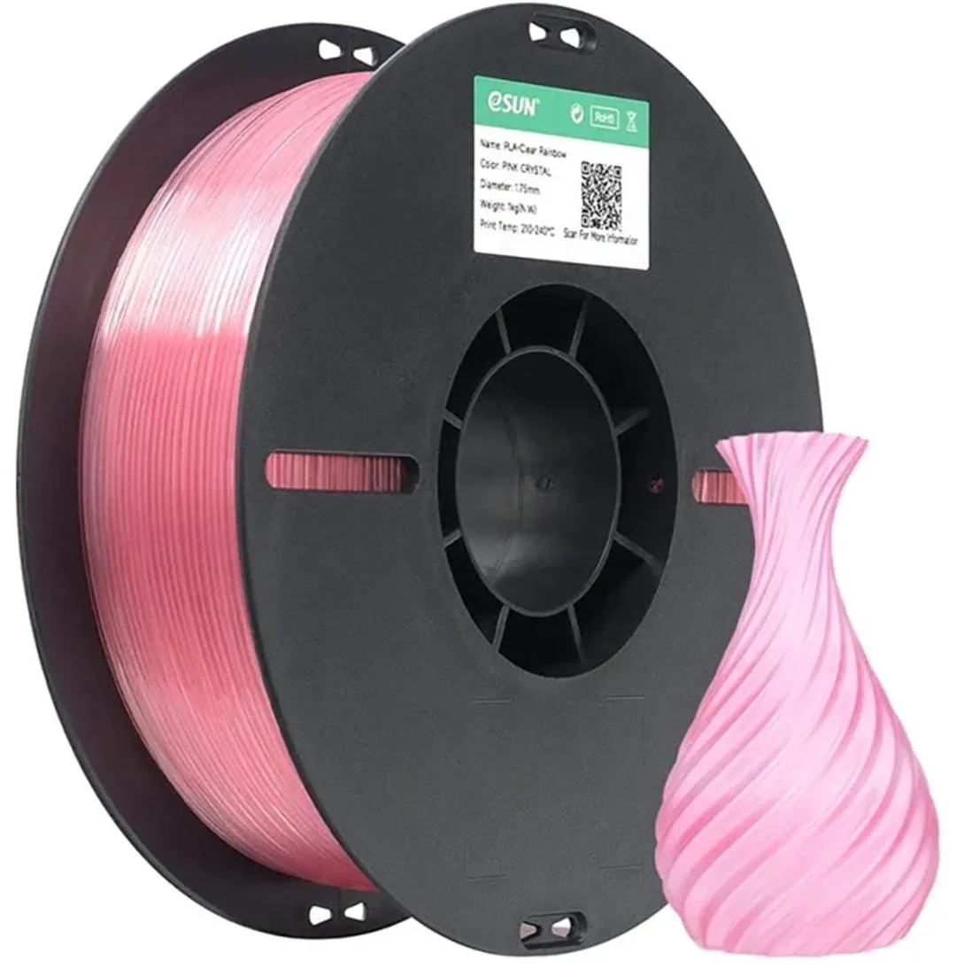 ESUN PLA-Clear Rainbow Roze kristal 1.75mm