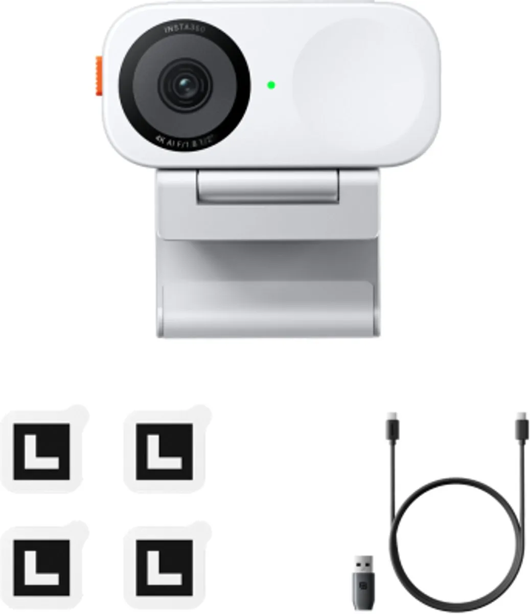 Insta360 Link 2C Webcam - 4K USB - Wit