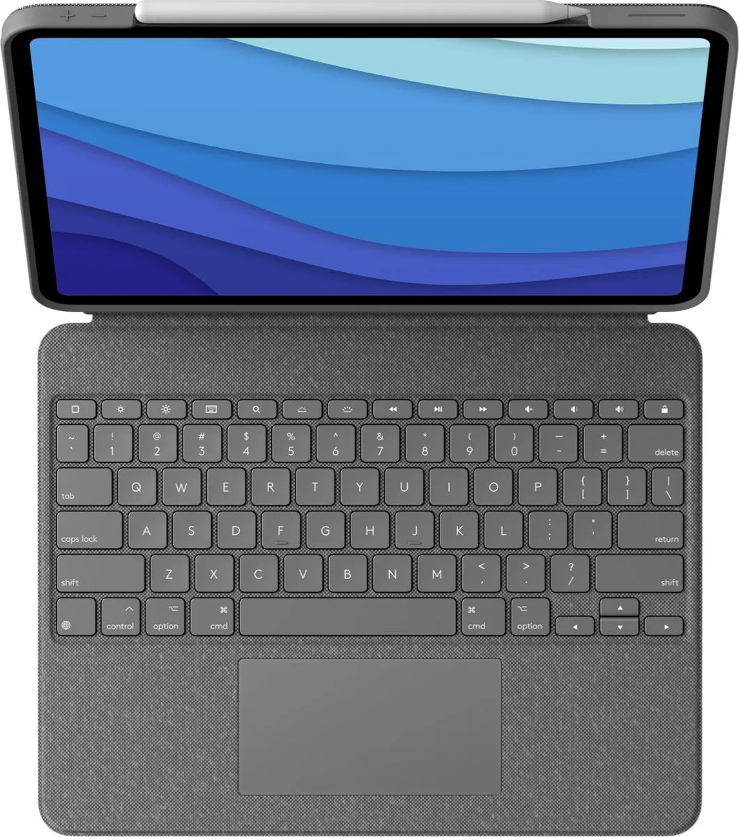 Logitech Combo Touch 920-010208 Toetsenbord - QWERTZ Duits - Grijs