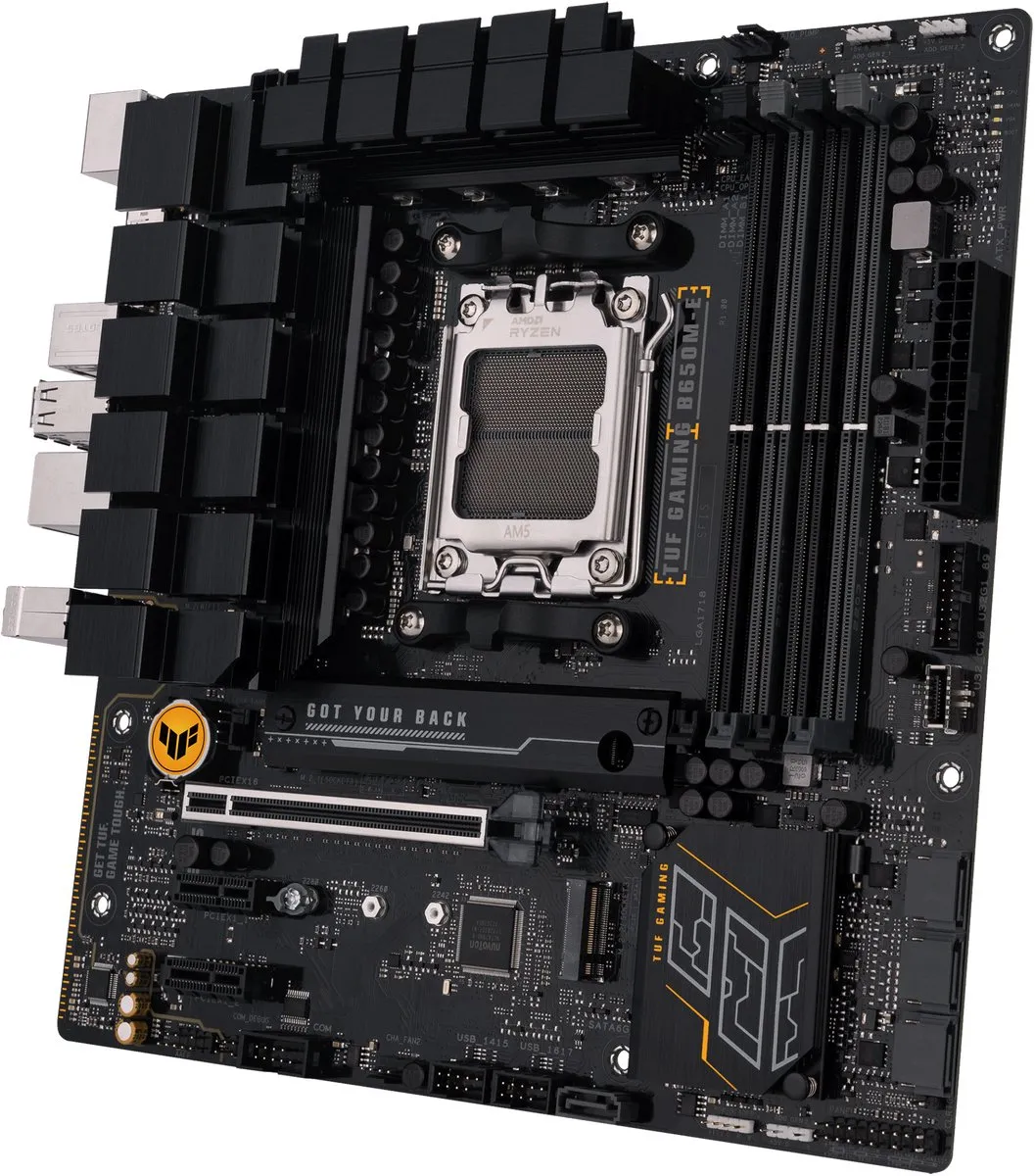 ASUS TUF GAMING B650M-E AM5 Micro-ATX Moederbord - 90MB1FU0-M0EAY0 - afbeelding 6 van 6