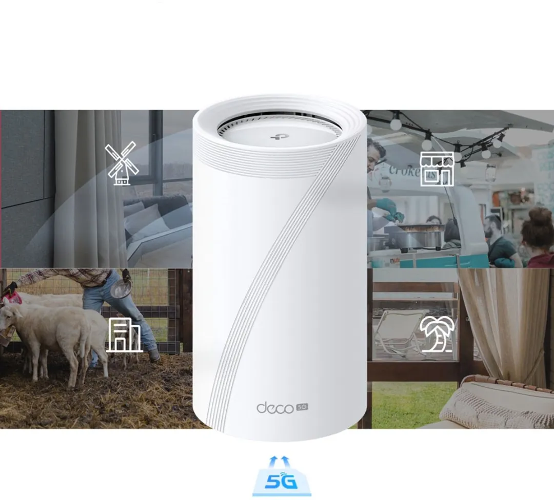 TP-Link Deco BE65-5G Mesh Wifi 7 Tri-Band - 9214 Mbps - Wit