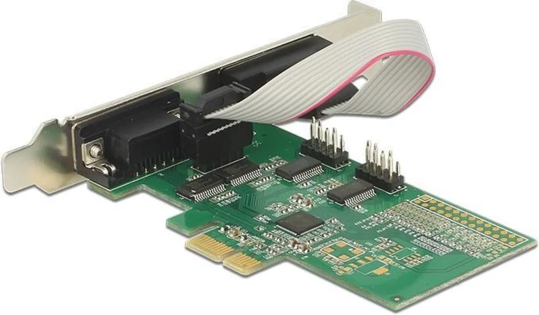 Delock 89557 PCIe RS232 Kaart - 4x 9-pins SUB-D