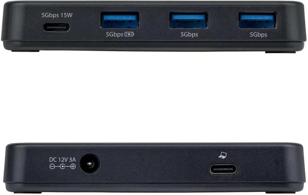 Startech 311UE-USB-HUB USB-C/USB-A Hub 4-Poorten - 5Gbps - Zwart