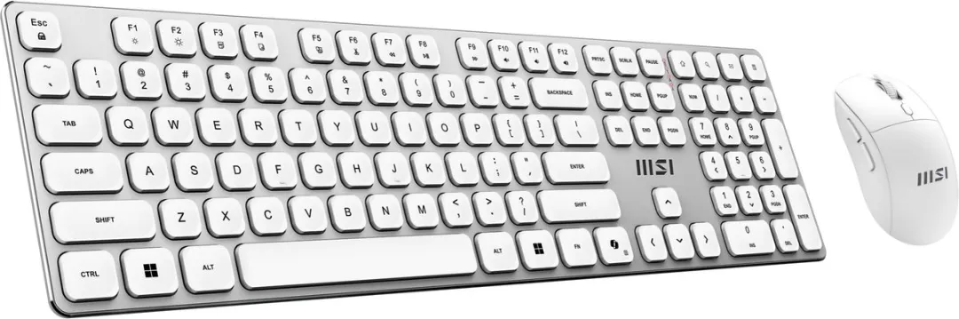 MSI Forge K210 Wireless Combo - Toetsenbord en Muis Wit