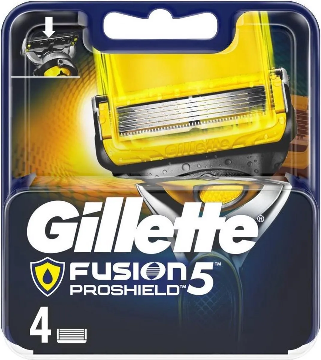 Gillette Fusion 5 ProShield Scheermesjes - 4 Stuks