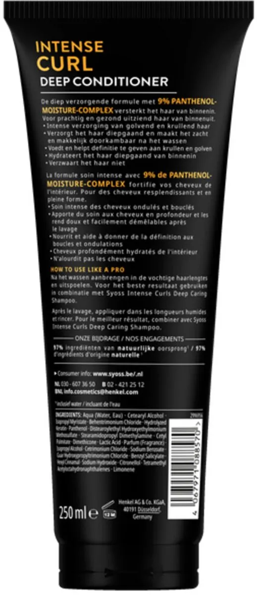 SYOSS Curls Conditioner 500ml - 2 Stuks