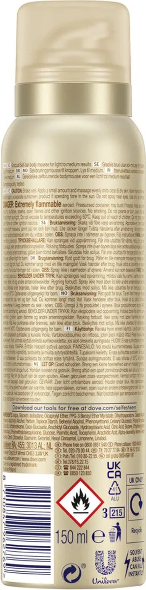 Dove Bodylotion Mousse Summer Revived Zelfbruiner - 6x150ml