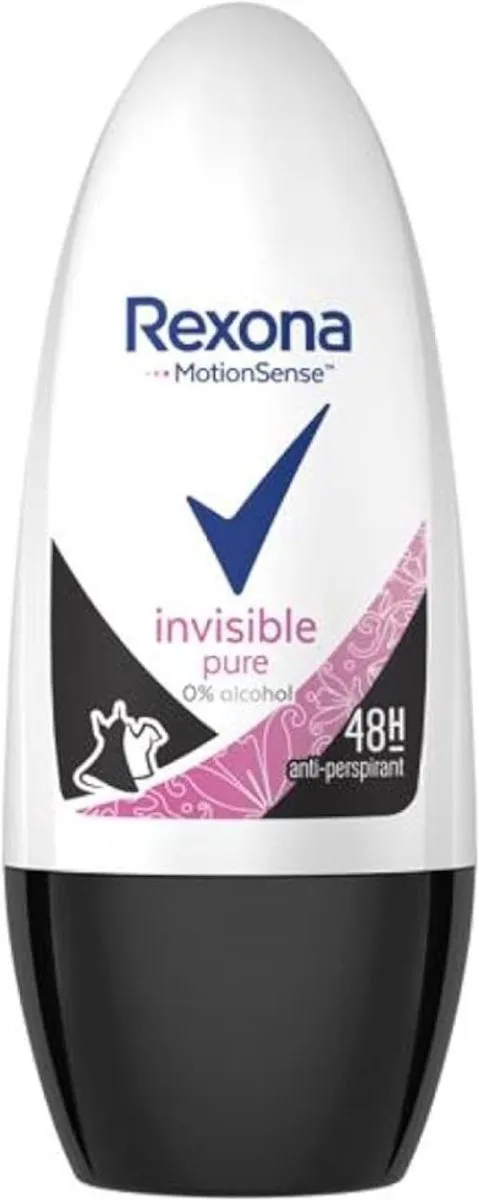 Rexona Invisible Pure Anti-transpirant Roller 100ml - 2 Stuks