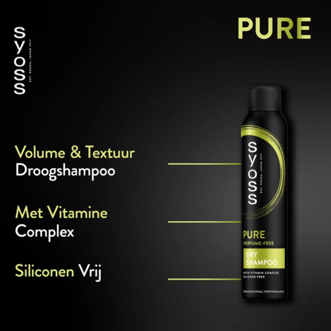 SYOSS Pure Fresh Droogshampoo 1000ml - 5x200ml