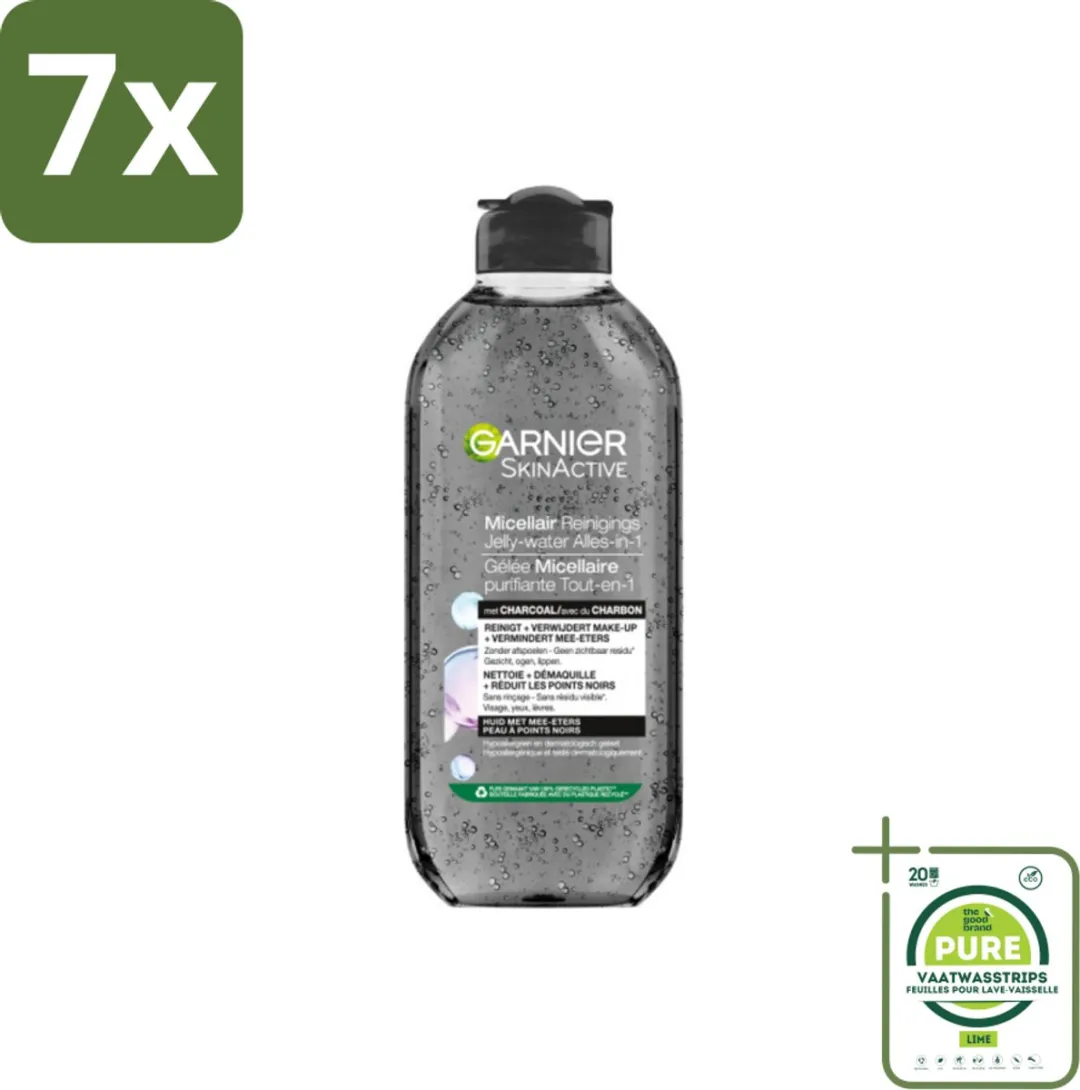 Garnier SkinActive Micellair Water Charcoal 2800ml - 7 Stuks