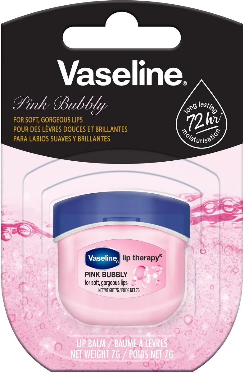 Vaseline Lip Therapy Pink Bubbly 7g - 2 Stuks