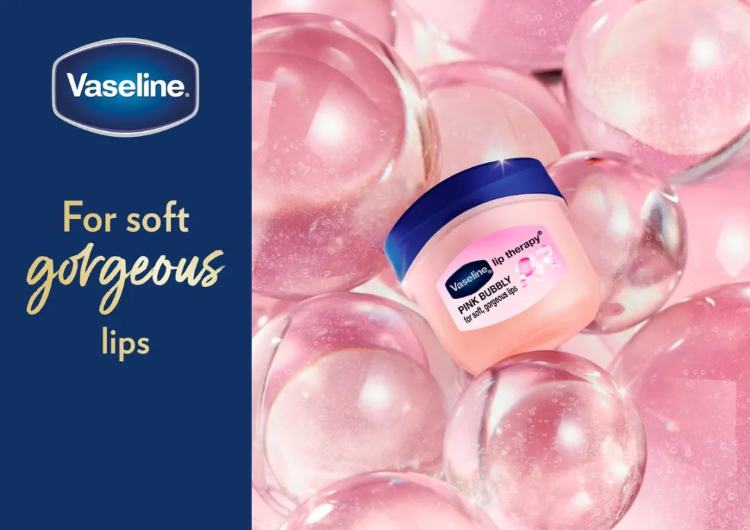 Vaseline Lip Therapy Pink Bubbly 7g - 2 Stuks