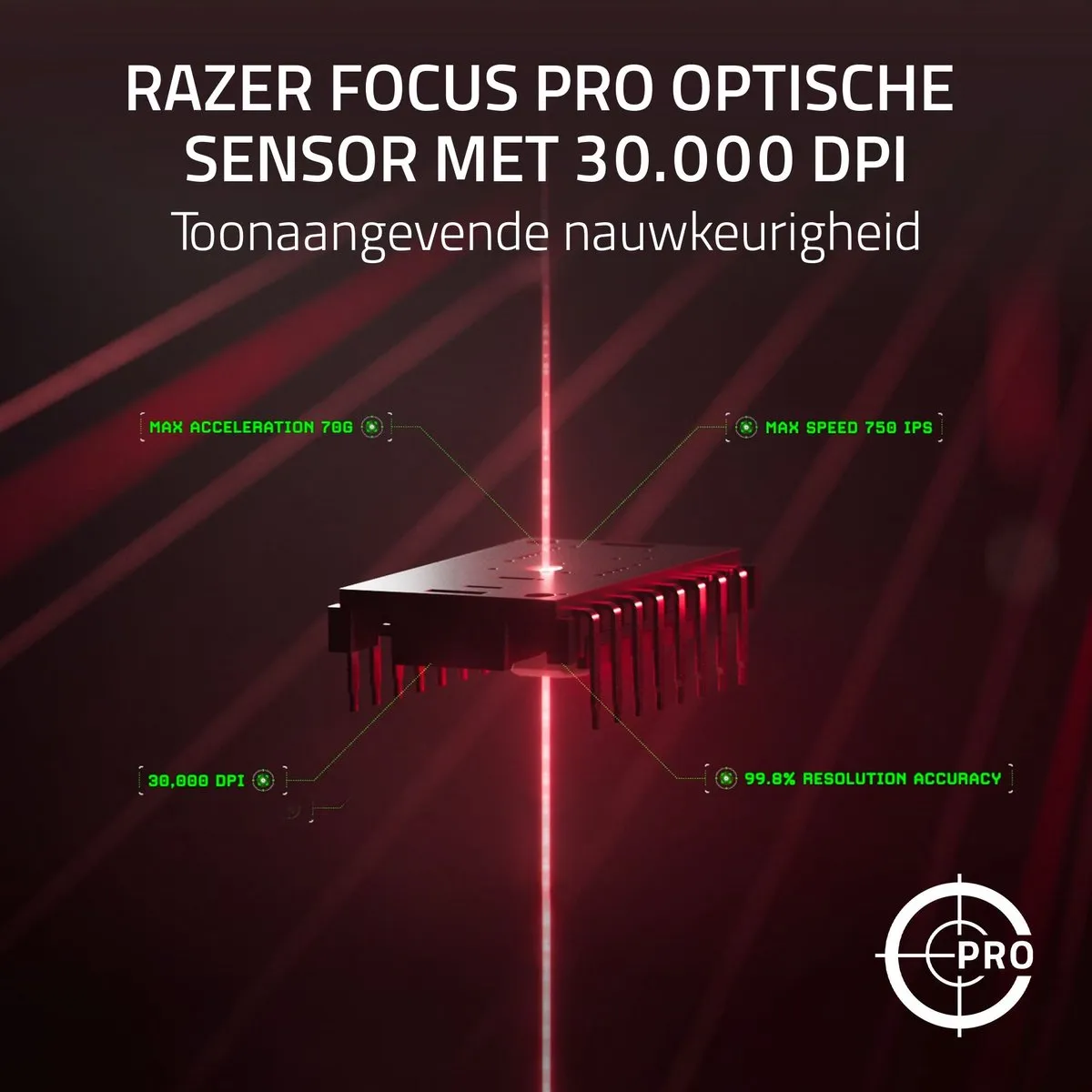 Razer DeathAdder V3 Pro RZ01-04630100-R3G1 Draadloze Gaming Muis - 30.000 DPI - Zwart