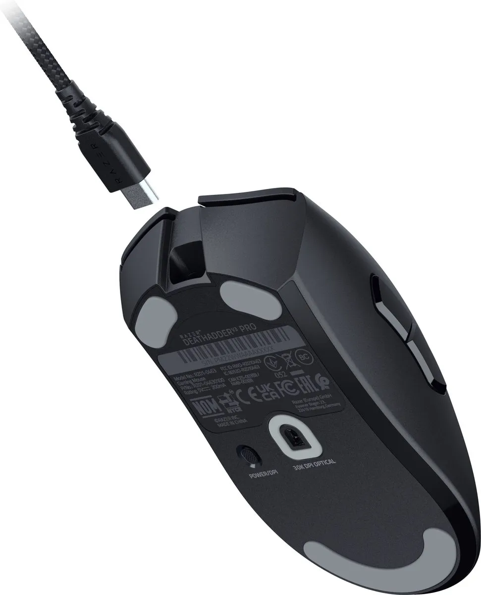 Razer DeathAdder V3 Pro RZ01-04630100-R3G1 Draadloze Gaming Muis - 30.000 DPI - Zwart - afbeelding 6 van 6