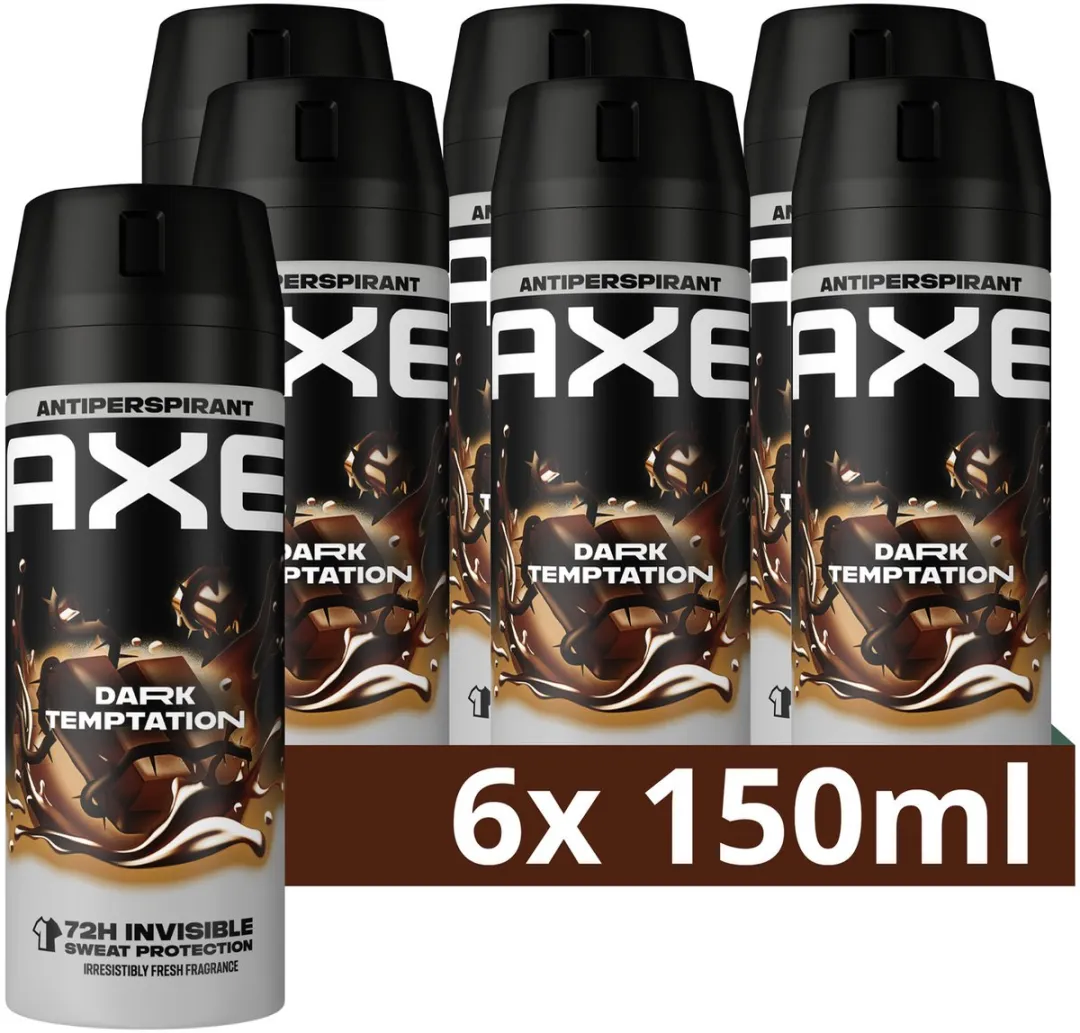 Axe Dark Temptation Anti-Transpirant Spray - 6x150ml
