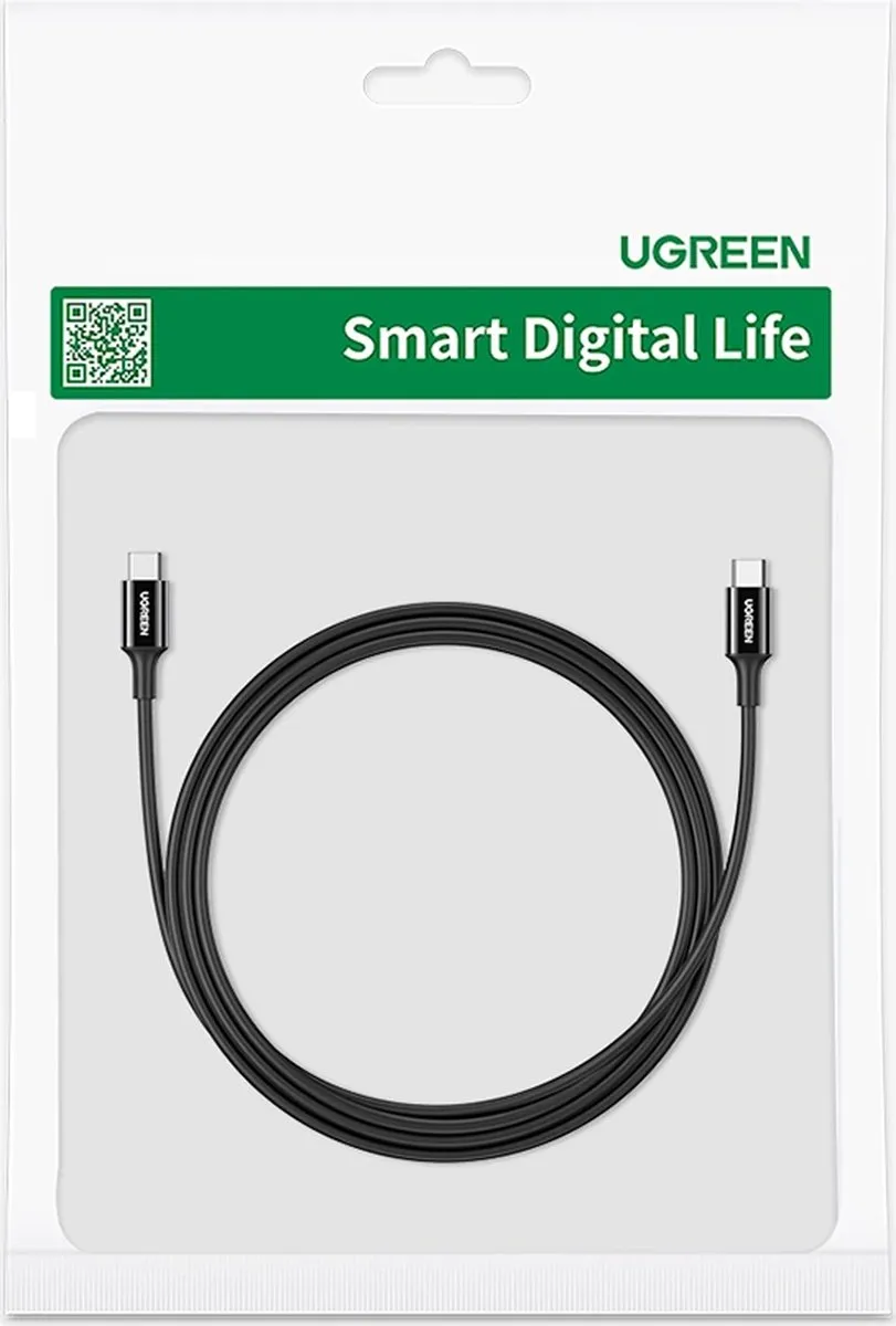 Ugreen US300 USB-C Kabel 2m - 5A - Zwart