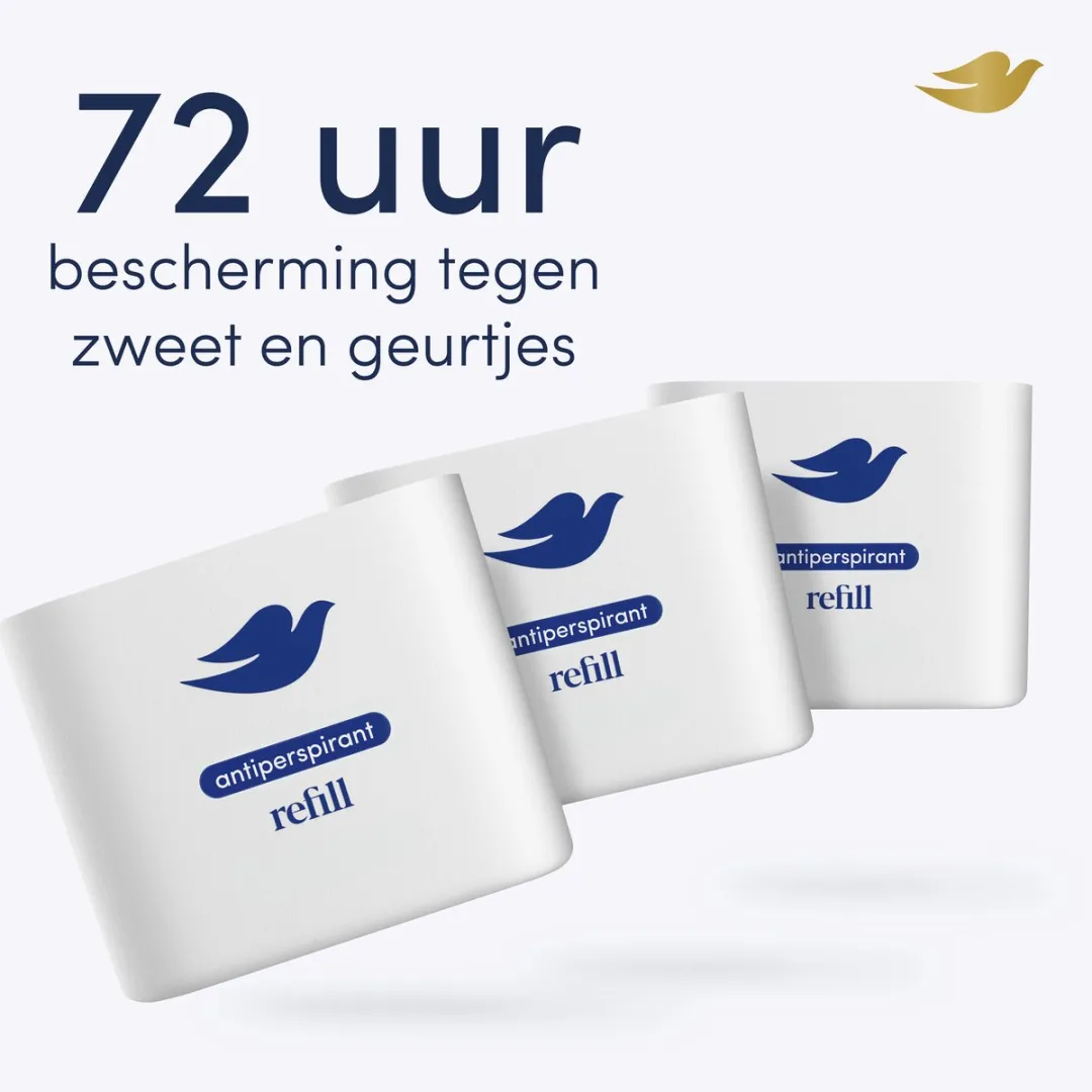 Dove Anti-Transpirant Navulling No. 1 Original 280ml - 8 Stuks