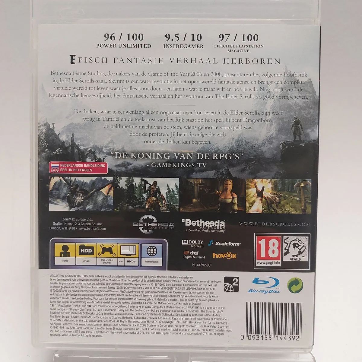 Bethesda The Elder Scrolls V Skyrim - PS3
